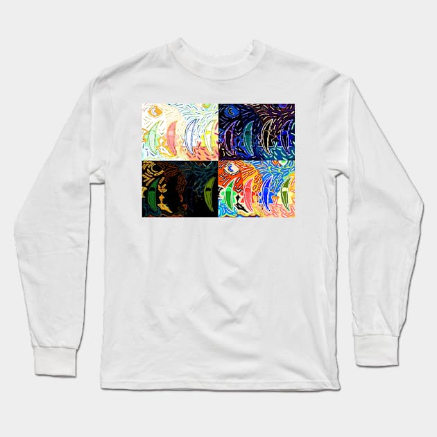 Starry Nights Over MeepNana Festival Quads Long Sleeve T-Shirt by Zenanigans